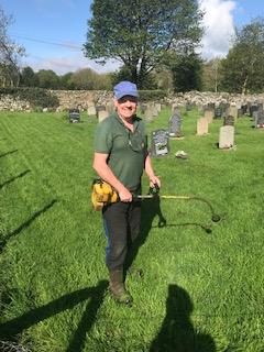 Coverham church groundsman