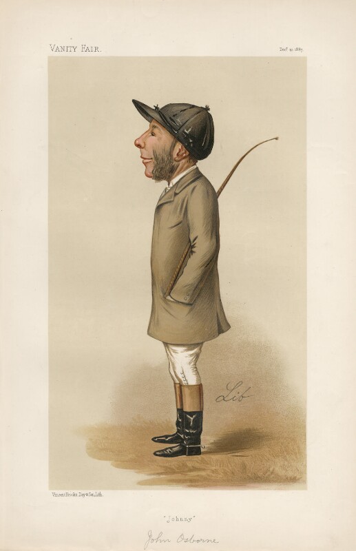  John Howe Osborne ('Men of the Day. No. 391. "Johnny."') by Liborio Prosperi ('Lib'), published in Vanity Fair 10 December 1887 NPG D44363 © National Portrait Gallery, London